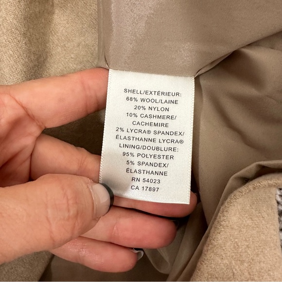 NWT Banana Republic Tan Wool Cashmere Mini Skirt - Picture 5 of 6